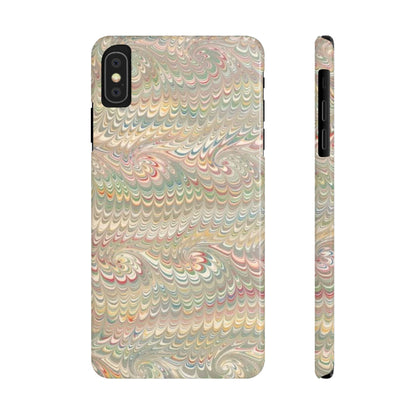 Soft Green and Multi-Colored Marbled Design, Italy Feather Phone Case, Multi-Color, Slim Phone Cases, Case-Mate IPHONE16 and all sizes