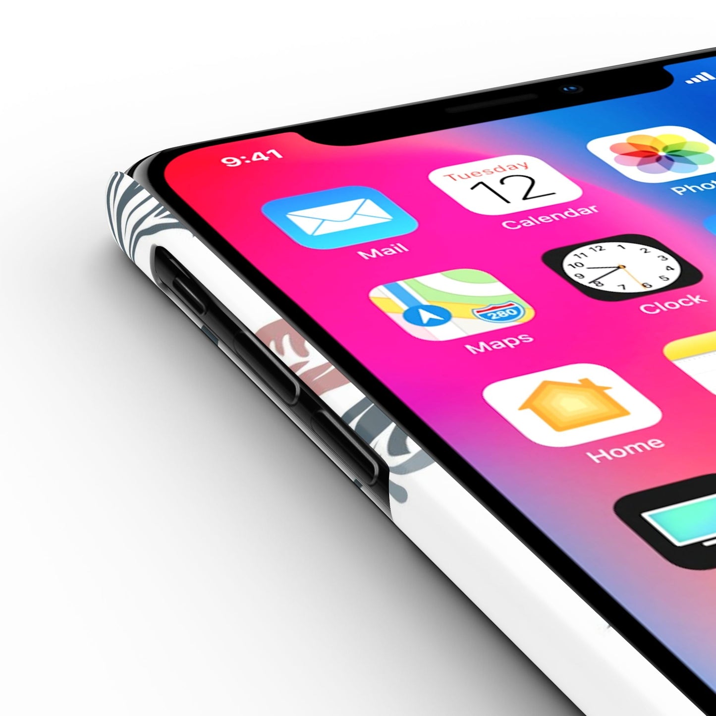 Pink and Green Flower Pattern, Floral Slim Phone Cases, Case-Mate IPHONE16 and all sizes